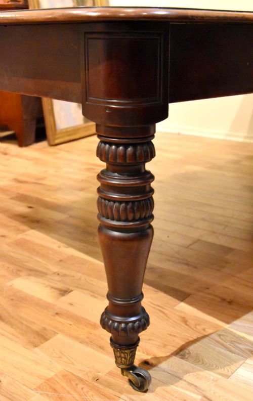 A CUBAN MAHOGANY WILLIAM IV DINING TABLE - ADDITIONAL PHOTO 5