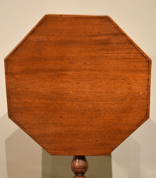 GEORGE III OCTAGONAL TILT TOP WINE TABLE - ADDITIONAL PHOTO 1