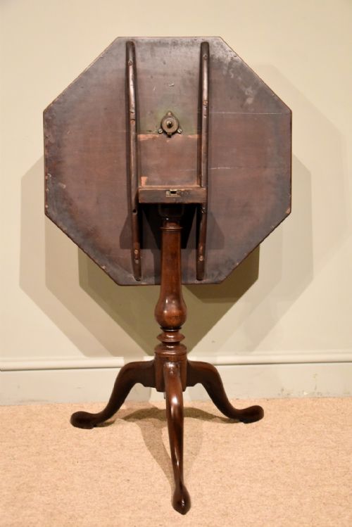 GEORGE III OCTAGONAL TILT TOP WINE TABLE - ADDITIONAL PHOTO 2