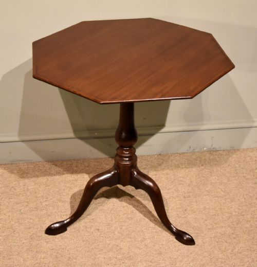 GEORGE III OCTAGONAL TILT TOP WINE TABLE - ADDITIONAL PHOTO 3