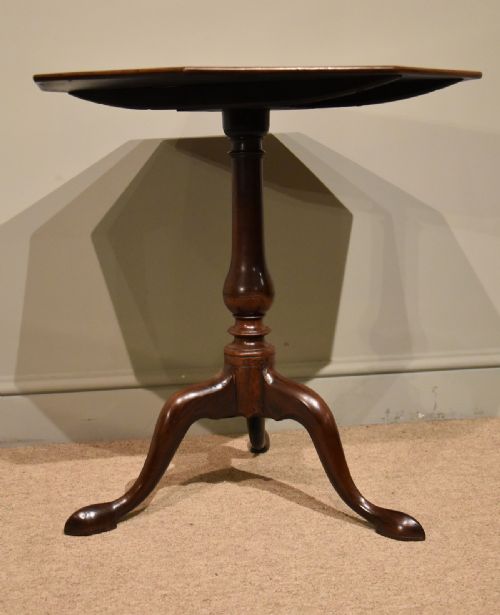 GEORGE III OCTAGONAL TILT TOP WINE TABLE - ADDITIONAL PHOTO 4