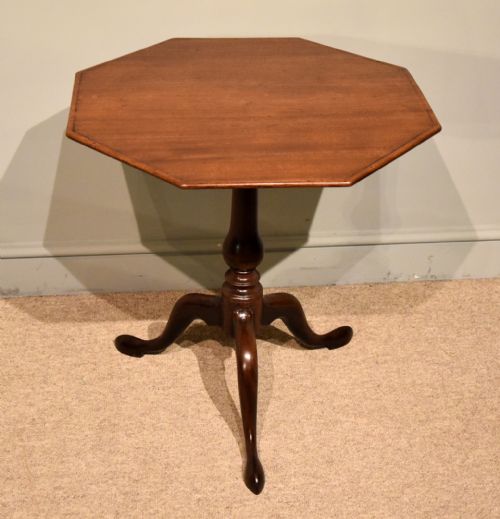 GEORGE III OCTAGONAL TILT TOP WINE TABLE - ADDITIONAL PHOTO 5