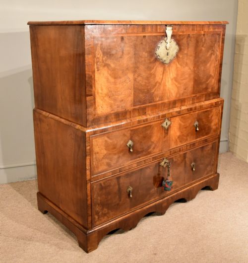 WILLIAM AND MARY WALNUT CHEST 17TH CENTURY - ADDITIONAL PHOTO 5