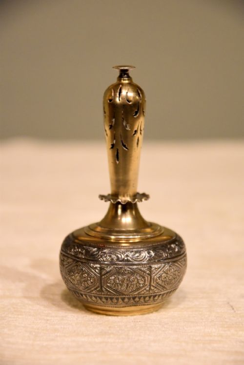 rose water shaker by george fox london - CATEGORY: ANTIQUE MISCELLANEOUS - DATED 1870