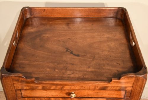 GEORGE III BEDSIDE CABINET TABLE COMMODE - ADDITIONAL PHOTO 2