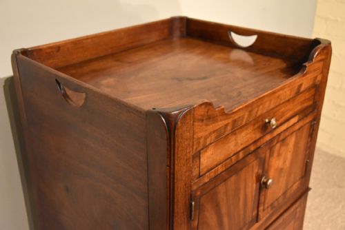 GEORGE III BEDSIDE CABINET TABLE COMMODE - ADDITIONAL PHOTO 4