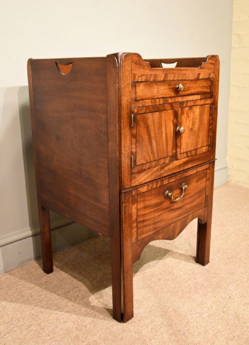 GEORGE III BEDSIDE CABINET TABLE COMMODE - ADDITIONAL PHOTO 6