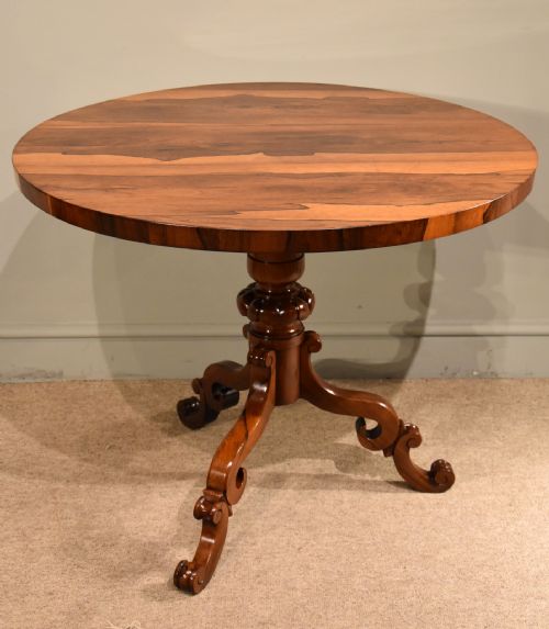 small rosewood centre table william iv - CATEGORY: ANTIQUE TABLES - DATED 19TH CENTURY