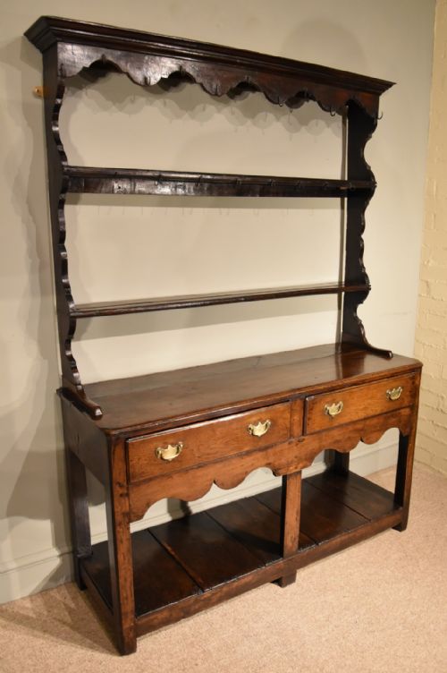 OAK DRESSER COUNTRY POT CUPOARD DRESSER 18TH CENTURY - ADDITIONAL PHOTO 1