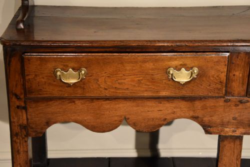 OAK DRESSER COUNTRY POT CUPOARD DRESSER 18TH CENTURY - ADDITIONAL PHOTO 4