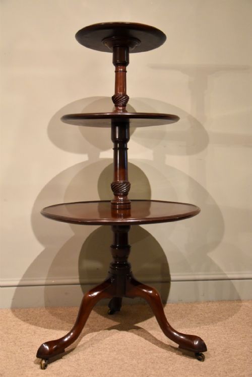MID 18TH CENTURY MAHOGANY DUMBWAITER - ADDITIONAL PHOTO 2