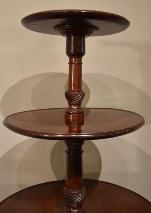 MID 18TH CENTURY MAHOGANY DUMBWAITER - ADDITIONAL PHOTO 3