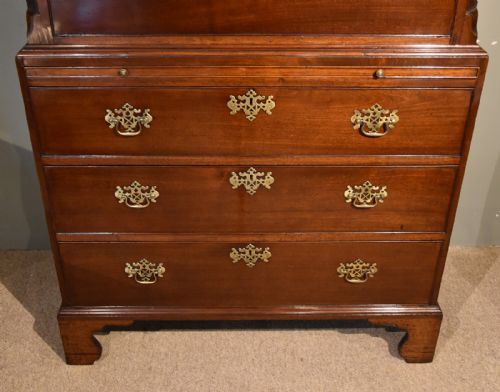 GEORGE III CHEST ON CHEST TALLBOY - ADDITIONAL PHOTO 1