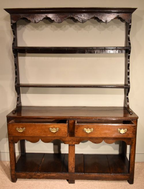 OAK DRESSER COUNTRY POT CUPOARD DRESSER 18TH CENTURY - ADDITIONAL PHOTO 5