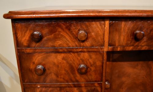 REGENCY MAHOGANY PEDESTAL DESK - ADDITIONAL PHOTO 5