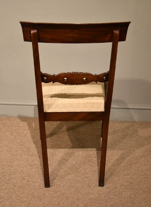 SIX REGENCY DINING CHAIRS WITH BRASS INLAID - ADDITIONAL PHOTO 3