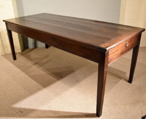 OAK FRENCH RUSTIC FARMHOUSE TABLE - ADDITIONAL PHOTO 6