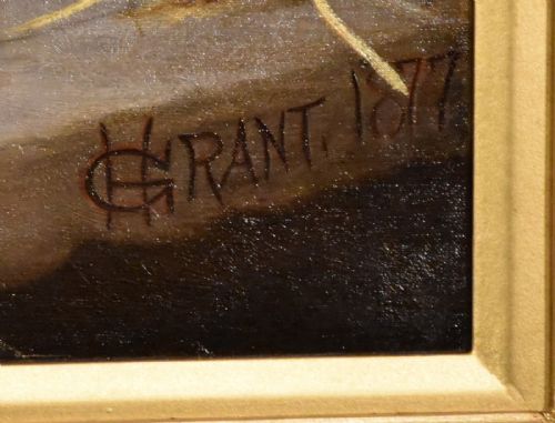 THE GAME LARDER OIL PAINTING BY HENRY GRANT - ADDITIONAL PHOTO 3