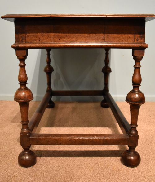 WILLIAM AND MARY INLAID COUNTRY SIDE TABLE - ADDITIONAL PHOTO 6
