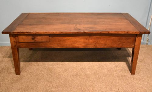 french cherry wood coffee table - CATEGORY: ANTIQUE TABLES - DATED 19TH CENTURY