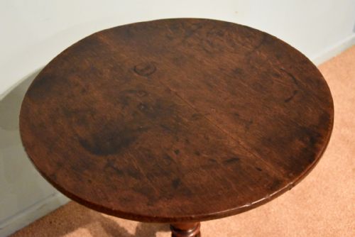GEORGE III OAK COUNTRY LAMP TABLE - ADDITIONAL PHOTO 3