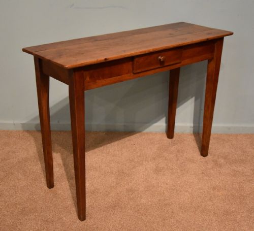 CHERRY MID NINETEENTH CENTURY ONE DRAWER SIDE TABLE - ADDITIONAL PHOTO 1