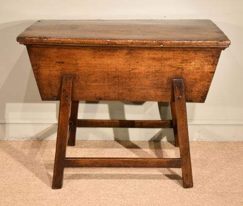 west country elm dough bin - CATEGORY: ANTIQUE MISCELLANEOUS - DATED 1800
