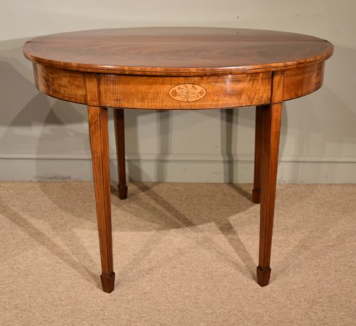 GEORGE III MAHOGANY TEA TABLE - ADDITIONAL PHOTO 4