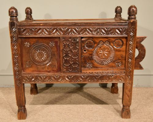 19th century dowry chest cupboard - CATEGORY: ANTIQUE CUPBOARDS - DATED 19TH CENTURY