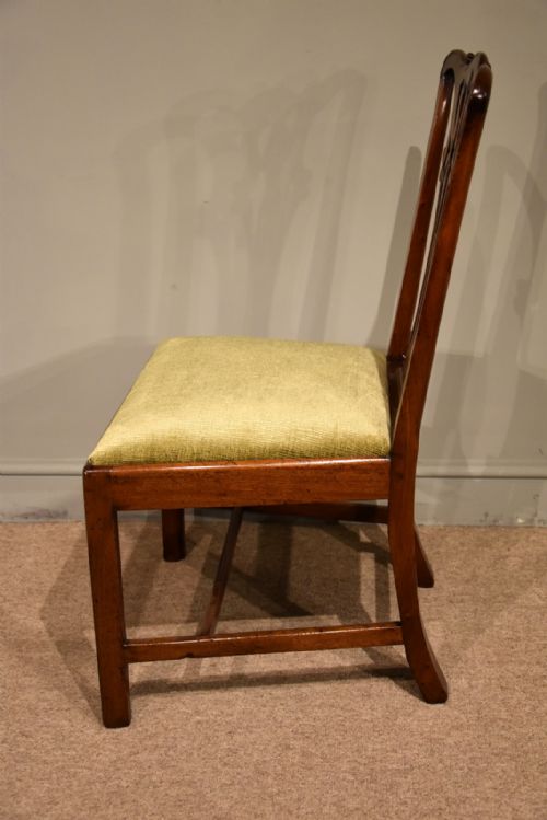 PAIR CARVED SIDE CHAIRS 18TH CENTURY - ADDITIONAL PHOTO 5