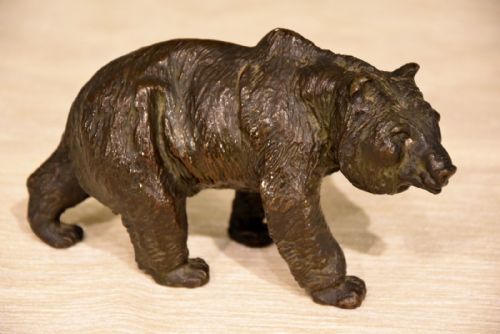 early 20th century bronze bear - CATEGORY: ANTIQUE MISCELLANEOUS - DATED 1910