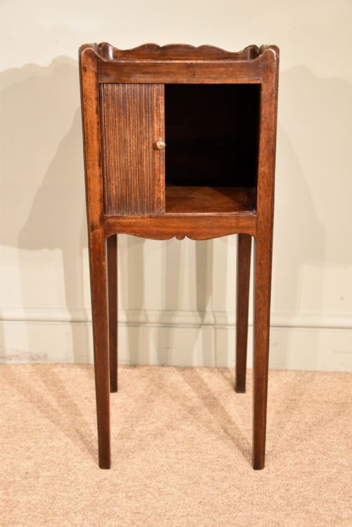 BEDSIDE TABLE GEORGE 111 TAMBOUR COMMODE - ADDITIONAL PHOTO 1