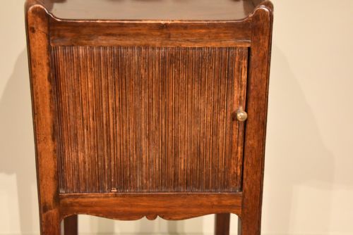 BEDSIDE TABLE GEORGE 111 TAMBOUR COMMODE - ADDITIONAL PHOTO 4
