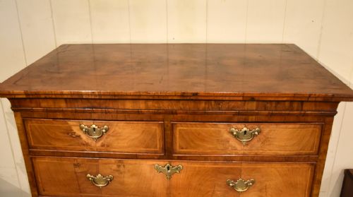 GEORGE III WALNUT CHEST ON STAND - ADDITIONAL PHOTO 8