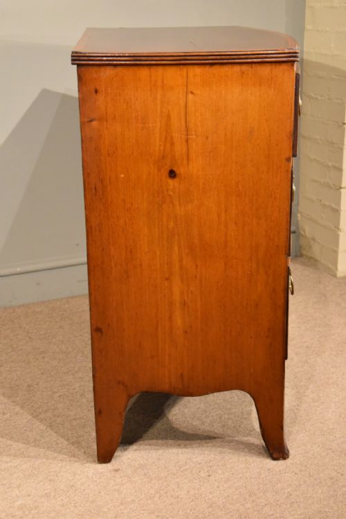 GEORGE III BOW FRONTED CHEST OF DRAWERS - ADDITIONAL PHOTO 5