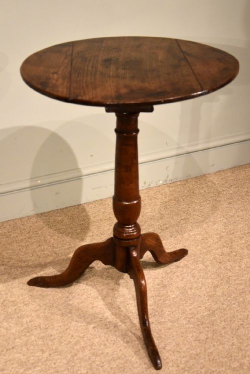 george iii oak lamp wine table - CATEGORY: ANTIQUE TABLES - DATED 19TH CENTURY