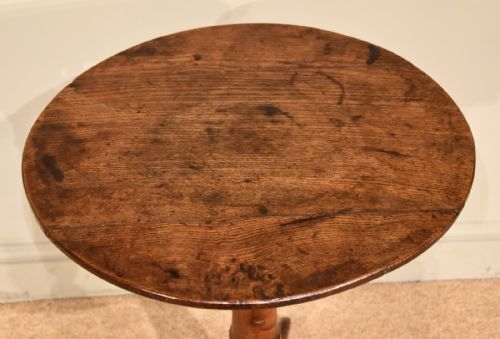 GEORGE III OAK LAMP WINE TABLE - ADDITIONAL PHOTO 2