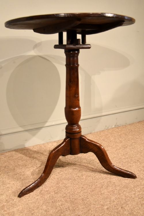 GEORGE III OAK LAMP WINE TABLE - ADDITIONAL PHOTO 3
