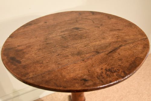 GEORGE III OAK LAMP WINE TABLE - ADDITIONAL PHOTO 5