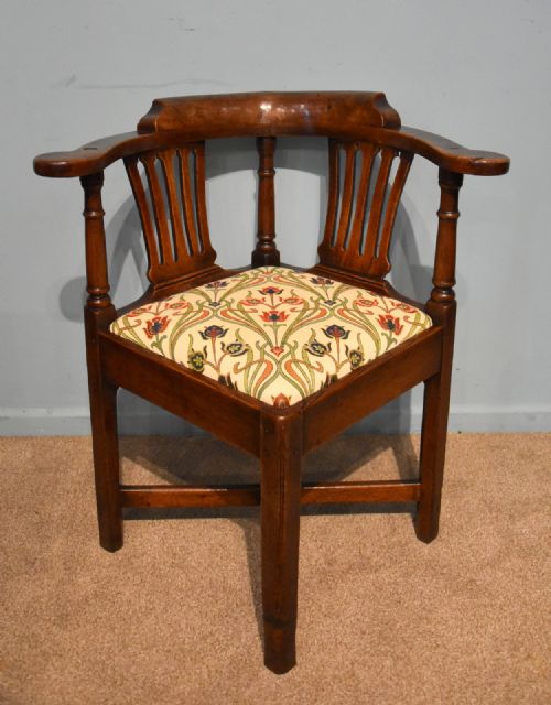 ELM CORNER CHAIR GEORGE III - ADDITIONAL PHOTO 1