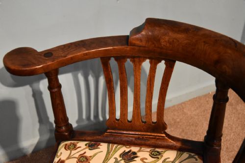 ELM CORNER CHAIR GEORGE III - ADDITIONAL PHOTO 5