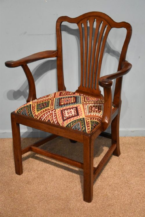 GEORGE III MAHOGANY ARMCHAIR - ADDITIONAL PHOTO 2