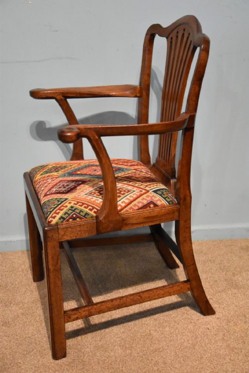 GEORGE III MAHOGANY ARMCHAIR - ADDITIONAL PHOTO 3