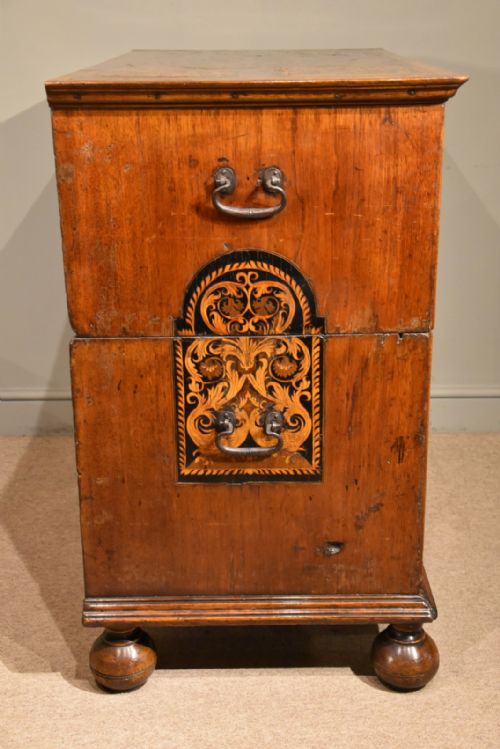 WILLIAM AND MARY MARQUETRY CHEST OF DRAWERS - ADDITIONAL PHOTO 3