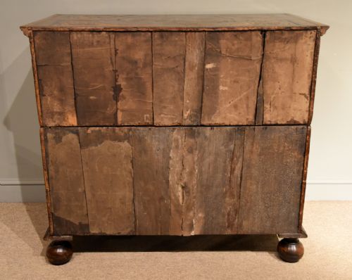 WILLIAM AND MARY MARQUETRY CHEST OF DRAWERS - ADDITIONAL PHOTO 6