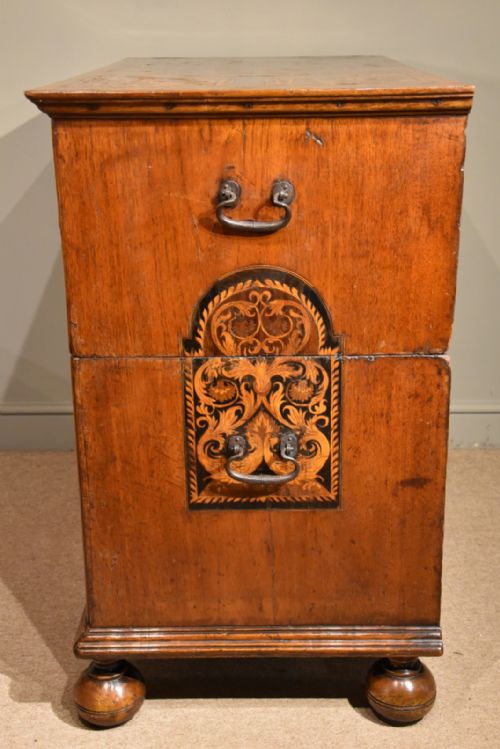 WILLIAM AND MARY MARQUETRY CHEST OF DRAWERS - ADDITIONAL PHOTO 7