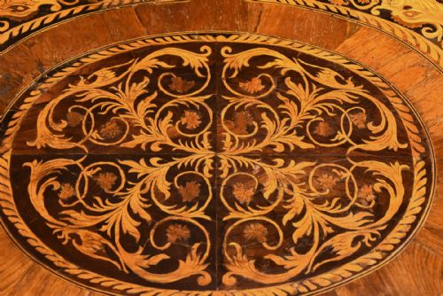 WILLIAM AND MARY MARQUETRY CHEST OF DRAWERS - ADDITIONAL PHOTO 8