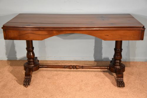regency yew wood writing table - CATEGORY: ANTIQUE TABLES - DATED 19TH CENTURY