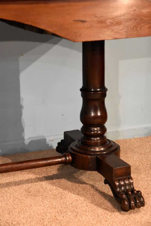 REGENCY YEW WOOD WRITING TABLE - ADDITIONAL PHOTO 2