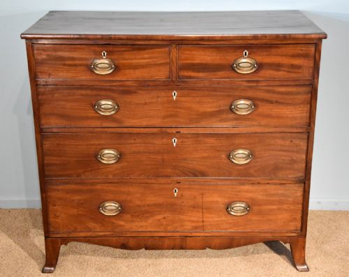 george iii mahogany chest of drawers - CATEGORY: ANTIQUE CHEST OF DRAWERS - DATED 1800